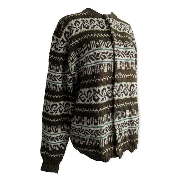 Vintage Men's Sweater Jersild Cardigan Medium Wool Neenah Wisconsin - Picture 2 of 8